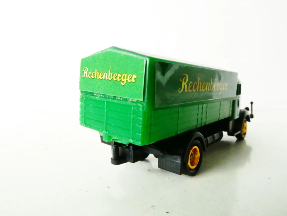 H0 Nákladní automobil zelený Rechenberger - valník plachta