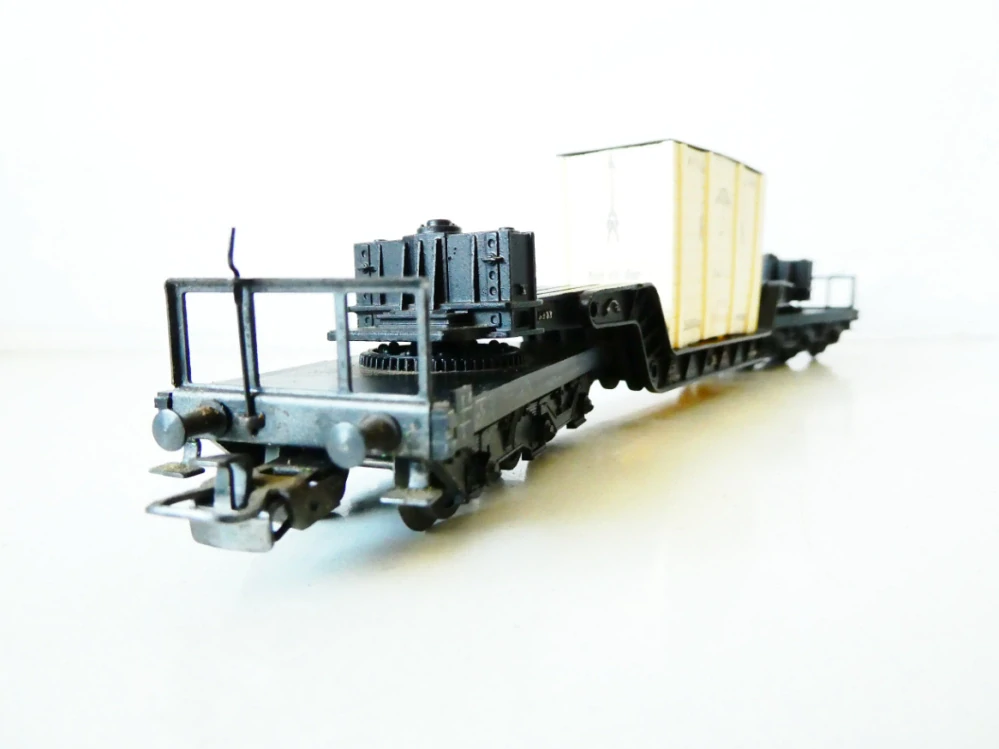 H0 MÄRKLIN 4618 Nákladní vůz na přepravu břemen 6-ti osý s kontejnerem BAHIA TOP STAV v orig. krabičce