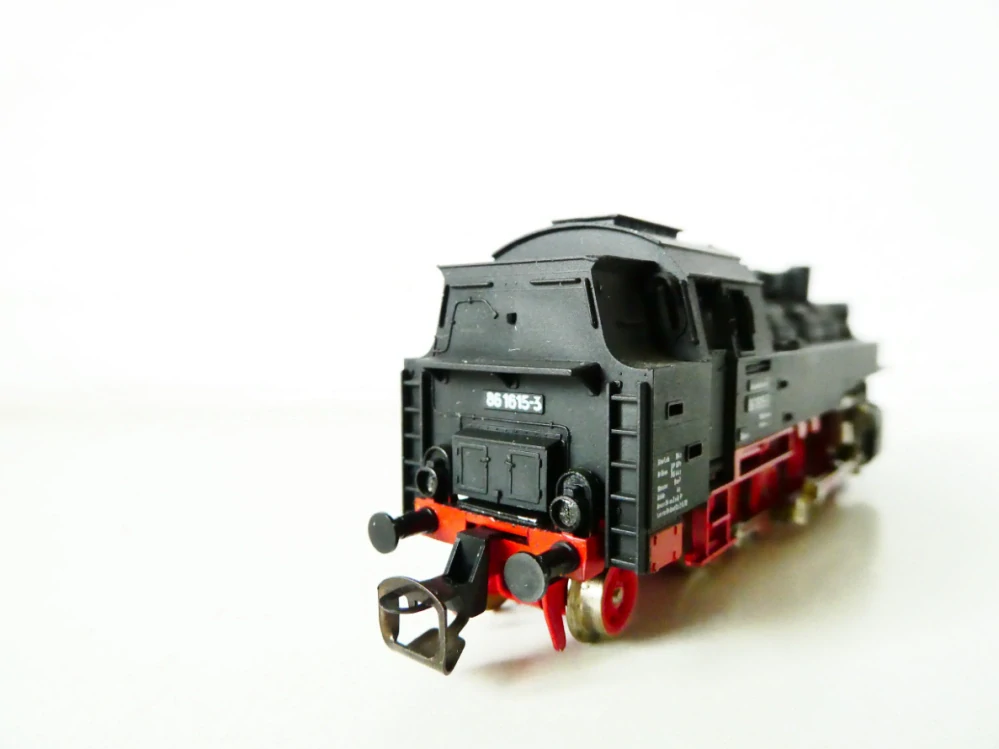 TT BTTB Parní lokomotiva BR 86 1615-3 DR OSVĚTLENÁ TOP STAV NEPOUŽÍVANÁ v krabičce s průvodním listem