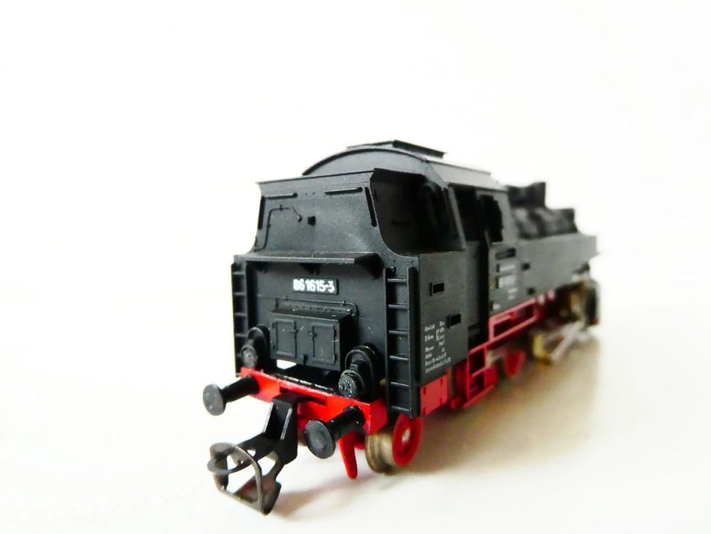 TT BTTB Parní lokomotiva BR 86 1615-3 DR OSVĚTLENÁ TOP STAV v krabičce s průvodním listem