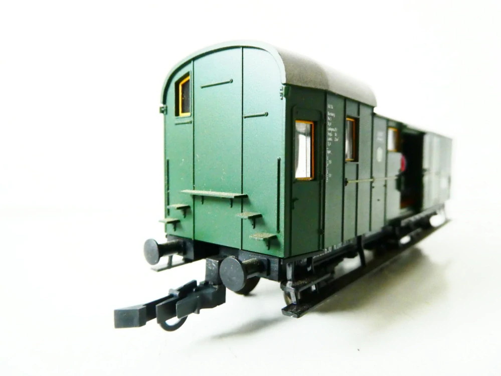 H0 FLEISCHMANN Služební zavazadlový vůz 110 734 3-osý s posuvnými vraty a obsluhou DRG TOP STAV NEPOUŽÍVANÝ