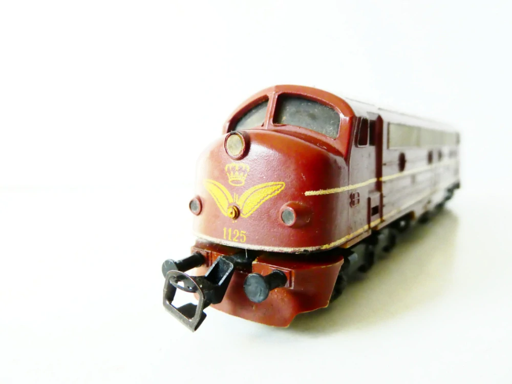 TT ZEUKE Dieselová lokomotiva Nohab My 1125 DSB  NA OPRAVU NEBO NÁHRADNÍ DÍLY (nejede, nesvítí)