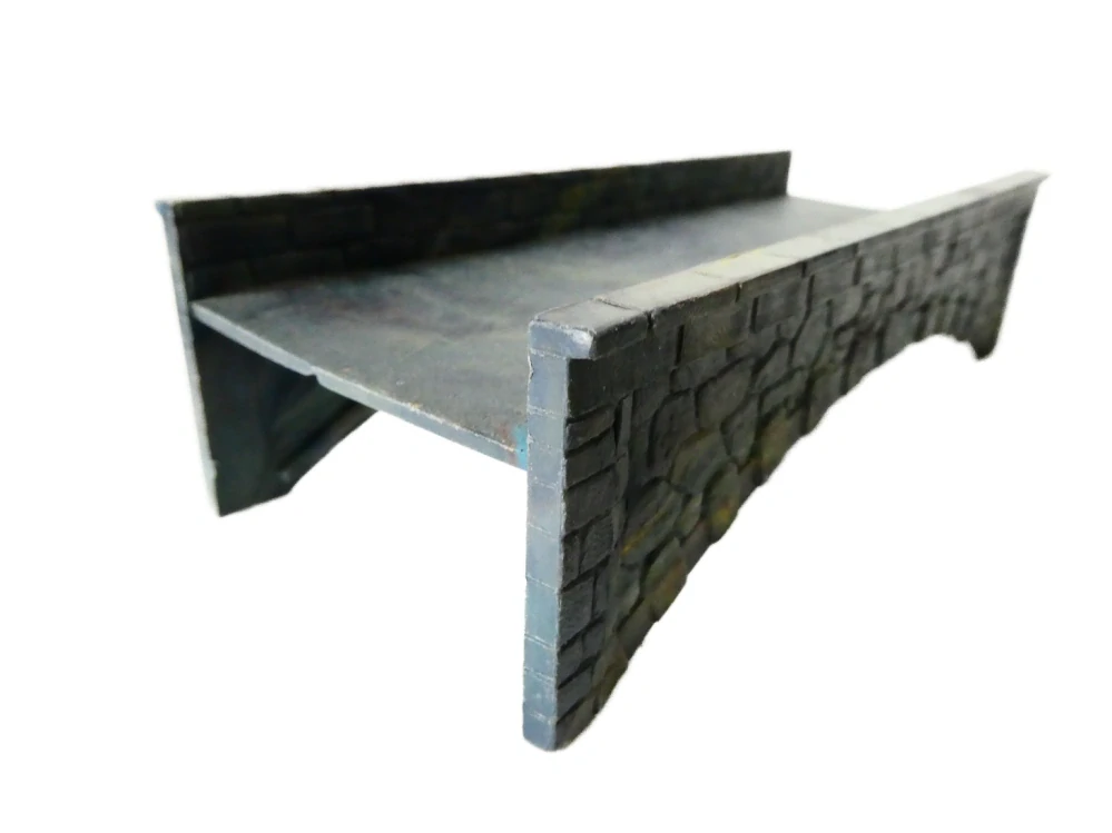 TT/H0 Kamenný obloukový most 12 x 5 x 3 cm PĚKNÝ STAV