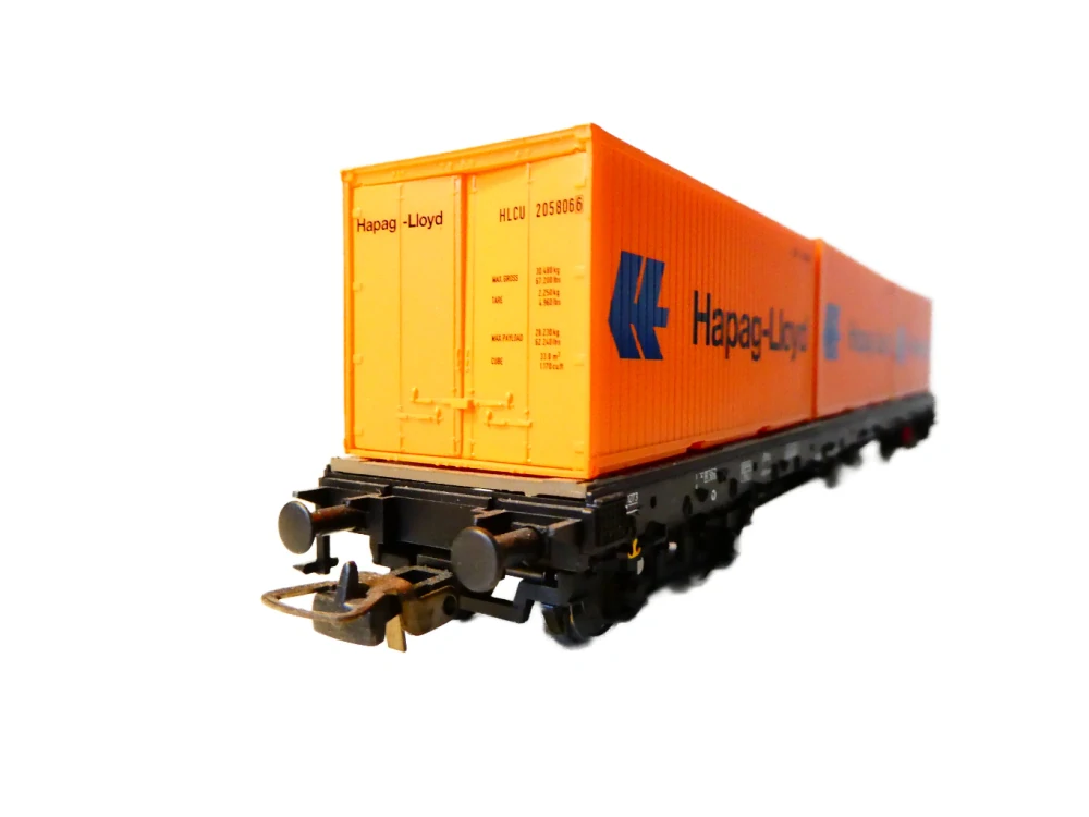 H0 PIKO 54164 Kontejnerový vůz Rgs DB AG se 3 kontejnery Hapag-Lloyd NOVÝ NEPOUŽITÝ v originální krabičce