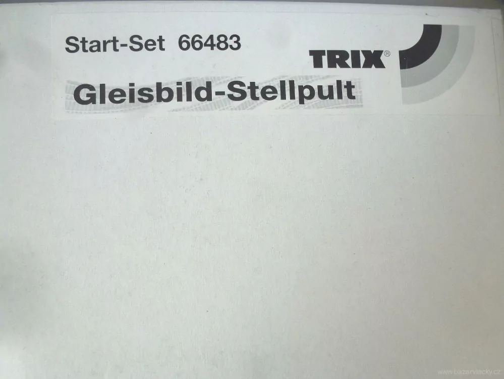 TRIX 66483 Start-Set Ovládací pult - traťový diagram (Gleisbild-Stellpult) NOVÝ NEPOUŽITÝ