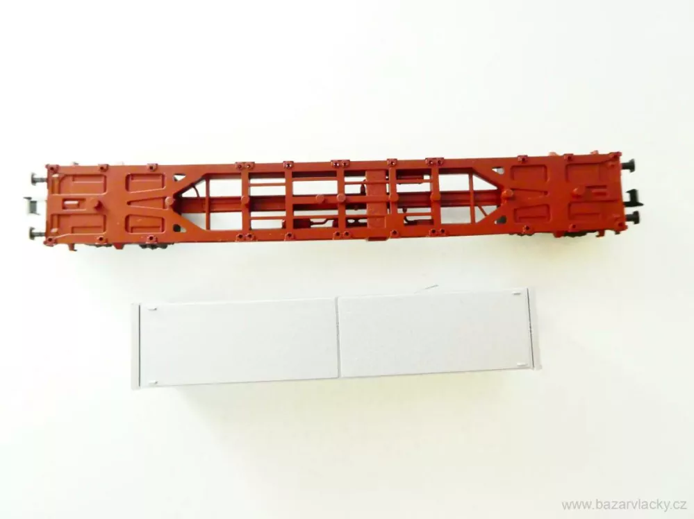 N FLEISCHMANN 8245 K Plošinový vůz 31 80 455 6 002-2 s kontejnerem MAERSK DB TOP STAV NEPOUŽITÝ v krabičce
