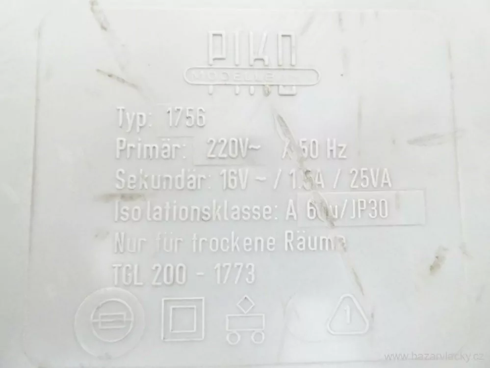 PIKO Z1 Transformátor ( trafo ) typ 1756
