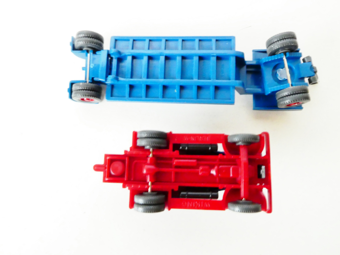 H0 Wiking 502 Nákladní automobil HANOMAG ST 100 Veteran s přívěsem na přepravu vozidel TOP STAV NEPOUŽITÉ v orig. krabičce