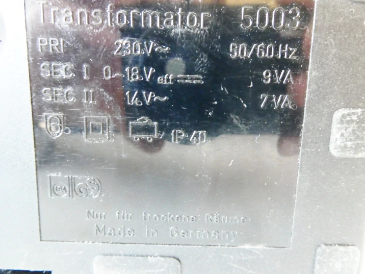 BÜHLER Regulační transformátor (trafo) LGB 5003 PĚKNÝ STAV