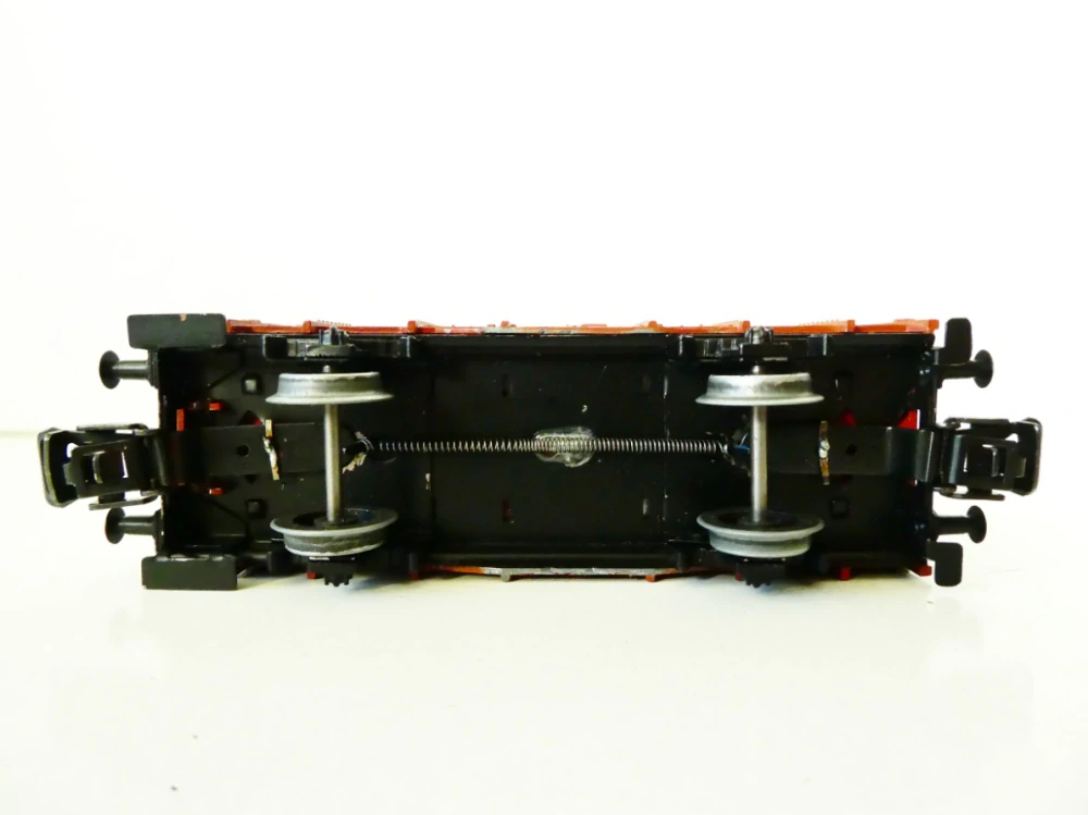 0 TRIX Celokovovýž nákladní vůz otevřený s budkou brzdaře Essen 63 001 Om DB PĚKNÝ STAV ANTIK