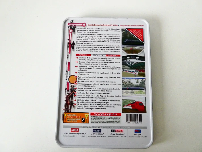 EEP Vlakový simulátor eisenbahn.exe proffessional 5.0 Plus Europäischer Schnellverkehr - zábavný simulátor v orig. balení