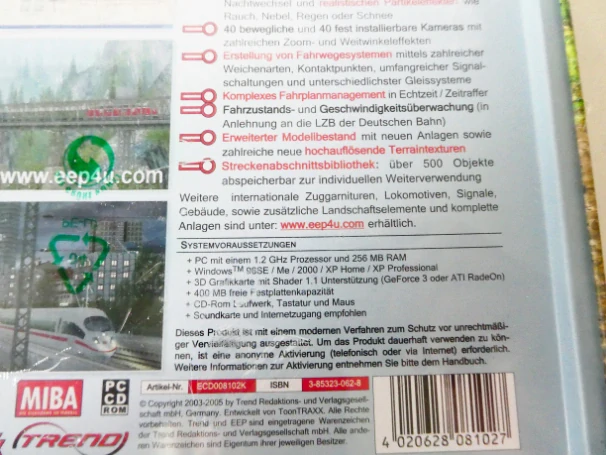 EEP Vlakový simulátor eisenbahn.exe proffessional 4.0 - zábavný simulátor NEROZBALENO