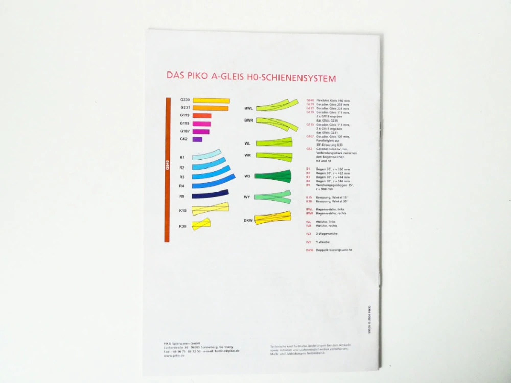 H0 PIKO Katalog A-Gleis System