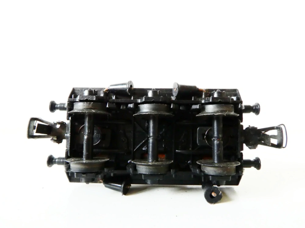 H0 Dietzel?  Plošinový vůz 30-50-949 6500-4 DR s nákladem kovová skruž PĚKNÝ STAV