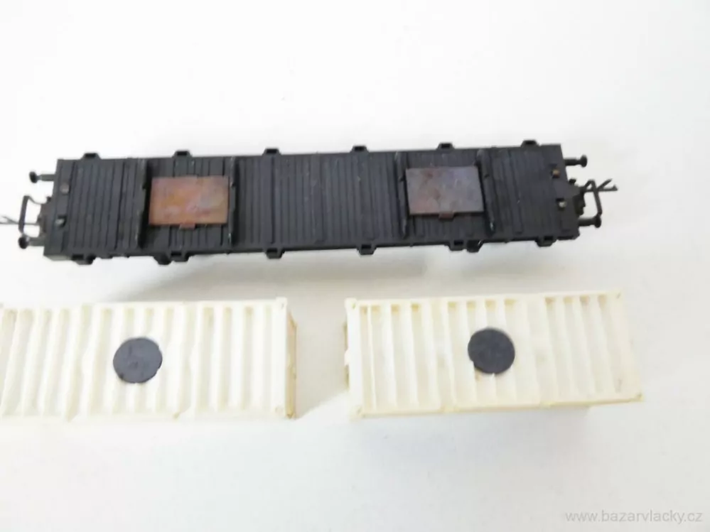 TT ZEUKE Plošinový vůz s kontejnery EUROCONTAINER LINES TOP STAV NEPOUŽITÝ V KRABIČCE