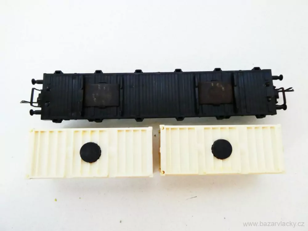 TT ZEUKE Plošinový vůz s kontejnery KÜHL-CONTAINER M TOP STAV 