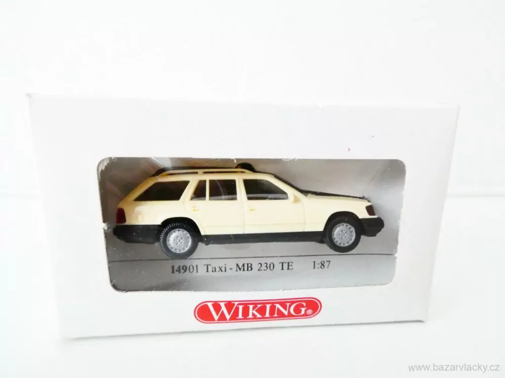 H0 Wiking 14901 TAXI Osobní automobil Mercedes Benz 230 TE NOVÉ V KRABIČCE