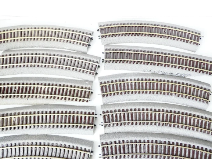 H0 ROCO SET 24 ks Koleje s gumovým podložím (vše, co je na prvních dvou foto, ostatní foto detail)