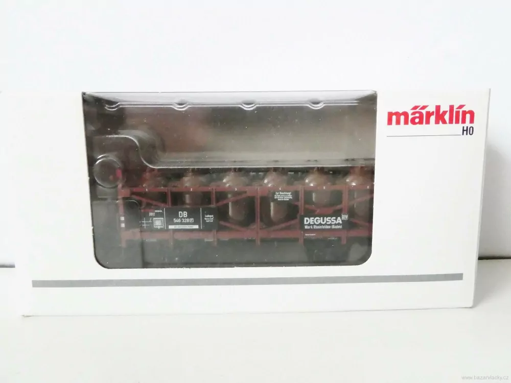 H0 MÄRKLIN - Nákladní vůz na kyselinu DEGUSSA DB TOP STAV NEPOUŽITÝ