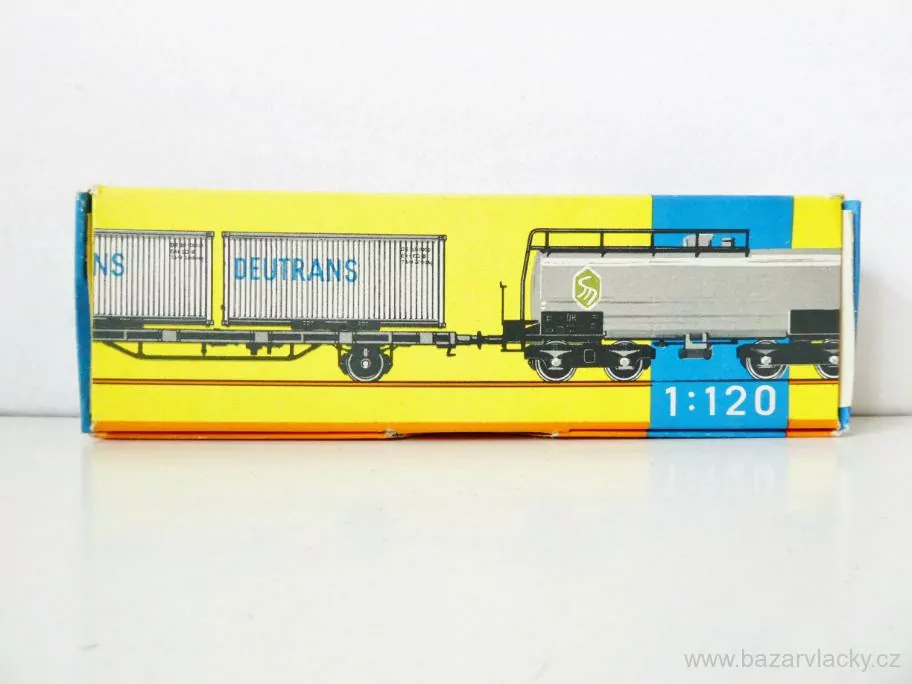 TT ZEUKE Plošinový vůz s kontejnery KÜHL-CONTAINER M TOP STAV NEPOUŽITÝ V KRABIČCE