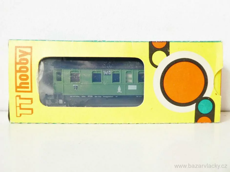 TT BTTB Osobní vůz 2. tř. KPEV 1410 zelený v krabičce TOP STAV NEPOUŽITÝ V KRABIČCE