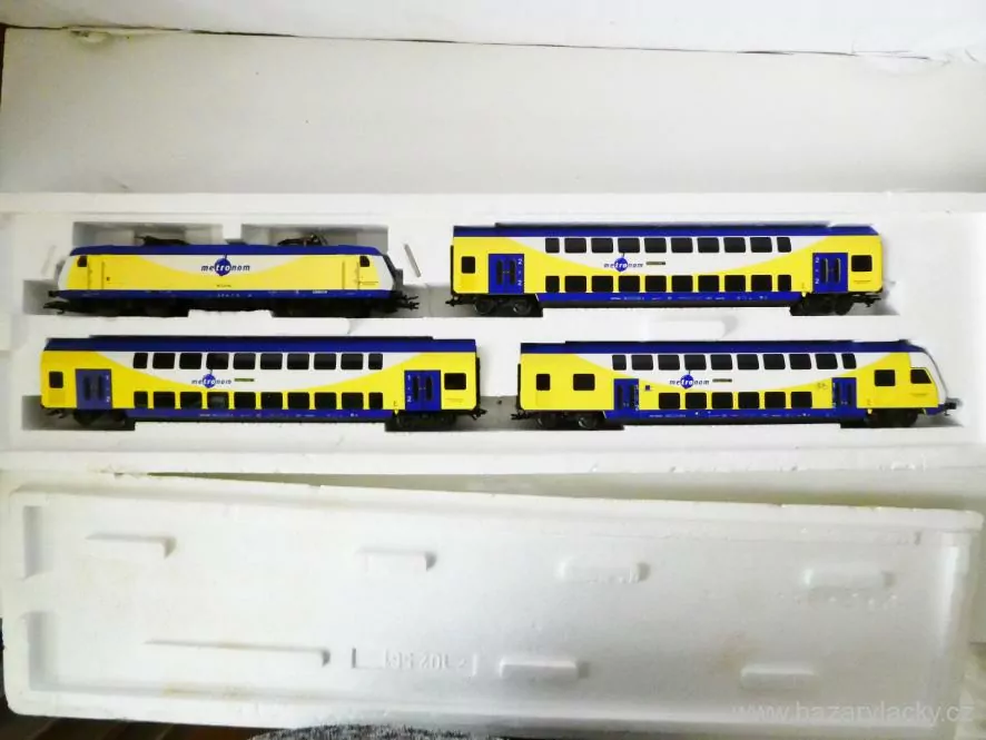 H0 TRIX 21246 Souprava METRONOM s elektrickou lokomotivou BR 146 TOP STAV NEPOUŽITÉ