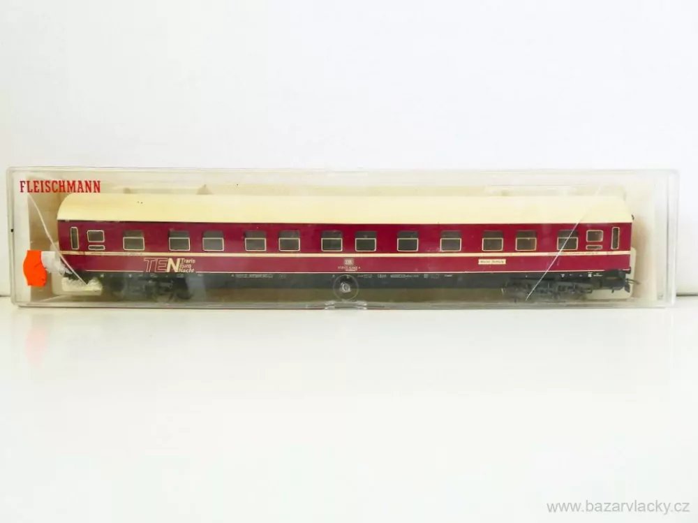 H0 FLEISCHMANN - Lůžkový vůz TEN Trans Euro Nacht 61 80 71-41 849-4  DB OSVĚTLENÝ TOP STAV