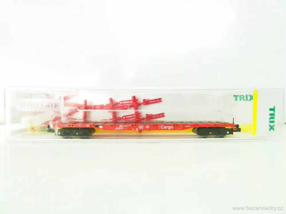 N MINITRIX 13906 Plošinový klanicový vůz Cargo 31 80 472 4 846-9 DB AG TOP STAV NEPOUŽITÝ v krabičce 