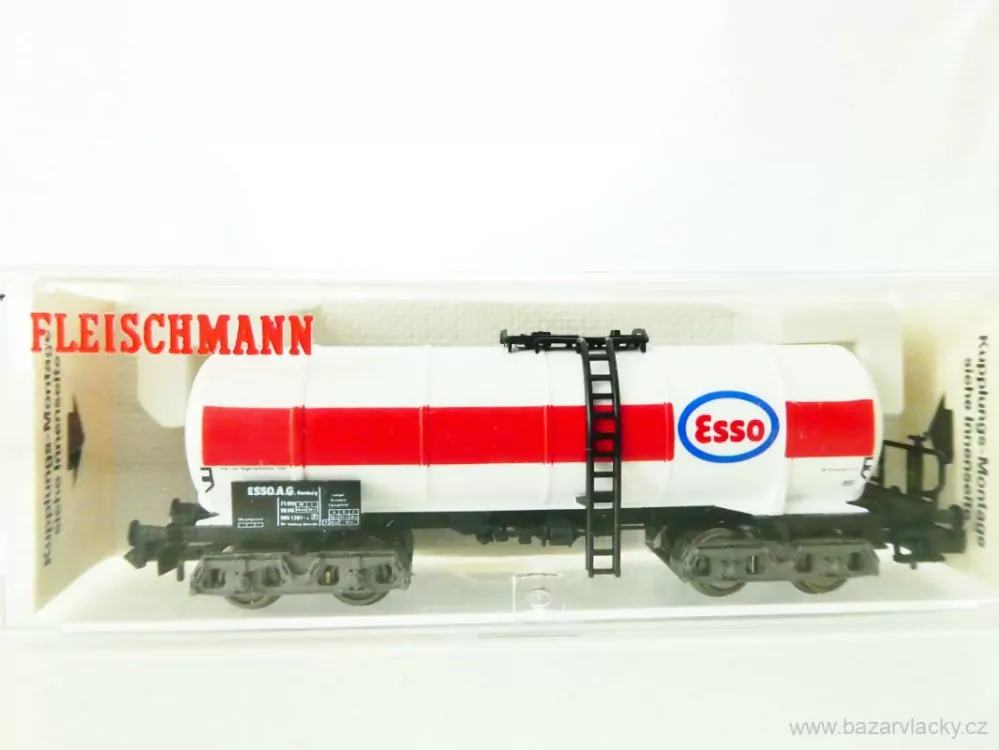N FLEISCHMANN 8480 K Cisternový vůz Esso 21 80 005 1 287-9 [P] DB TOP STAV NEPOUŽITÝ v krabičce
