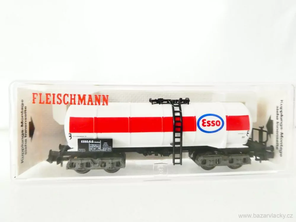N FLEISCHMANN 8480 K Cisternový vůz Esso 21 80 005 1 287-9 [P] DB TOP STAV NEPOUŽITÝ v krabičce