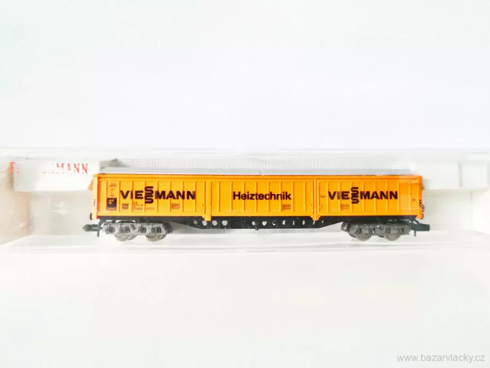 N FLEISCHMANN 8386 Nákladní vůz krytý velkokapacitní VIESSMANN Heiztechnik 21 80 057 9 043-9 [P] DB TOP STAV NEPOUŽITÝ v krabičce