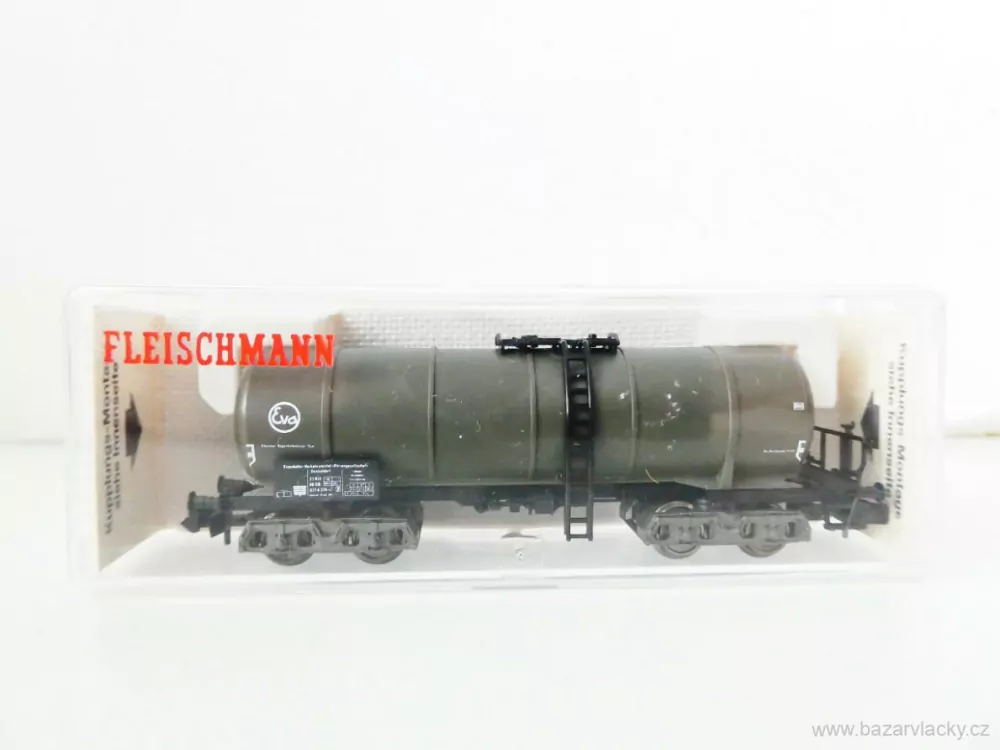 N FLEISCHMANN 8485 K Cisternový vůz Eva šedý 21 80 077 4 374-5 [P] Leasing-Fahrzeug - Eisenbahn-Verkehrsmittel AG TOP STAV NEPOUŽITÝ v krabičce 