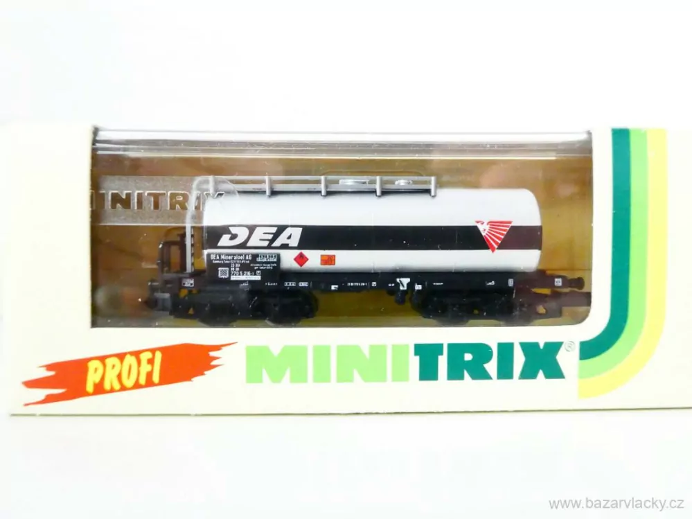 N MINITRIX 13995 Cisternový vůz DEA 23 80 770 5 216-1 [P] DB TOP STAV NEPOUŽITÝ v krabičce