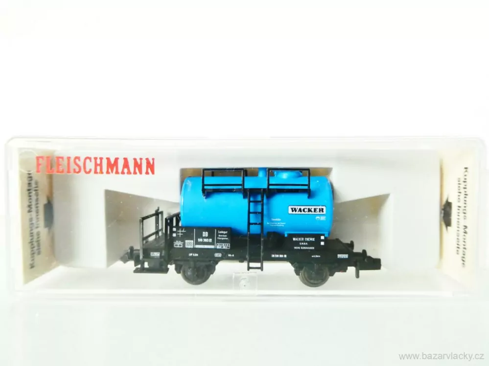 N FLEISCHMANN 8408 Cisternový vůz WACKER 516 360 [P] DB TOP STAV NEPOUŽITÝ v krabičce