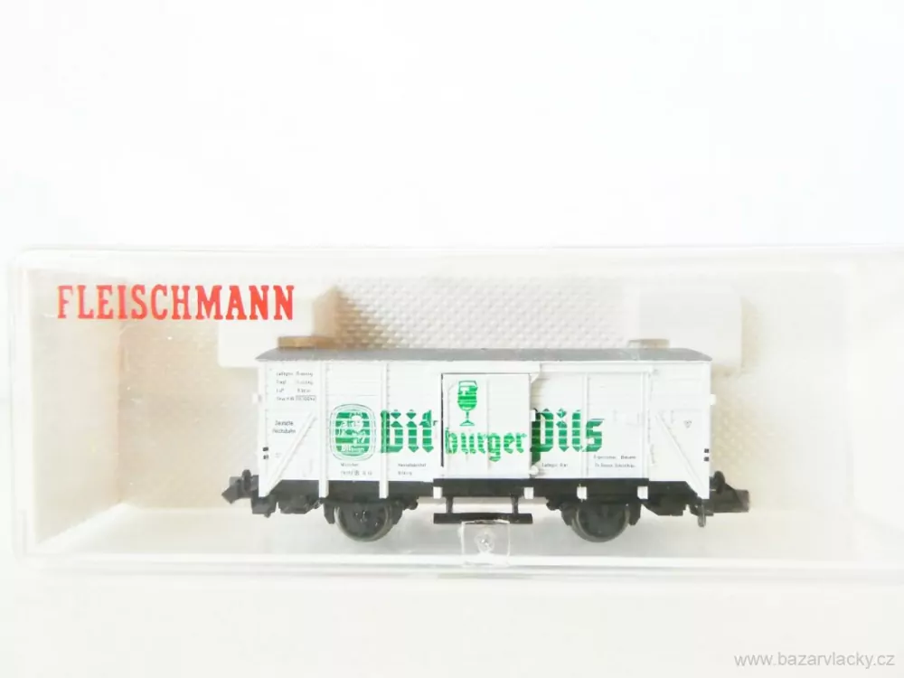 N FLEISCHMANN 8362 Nákladní chladírenský vůz PIVO Bitburger Pils 78 192 [P] München s posuvnými vraty DRG TOP STAV NEPOUŽITÝ v krabičce