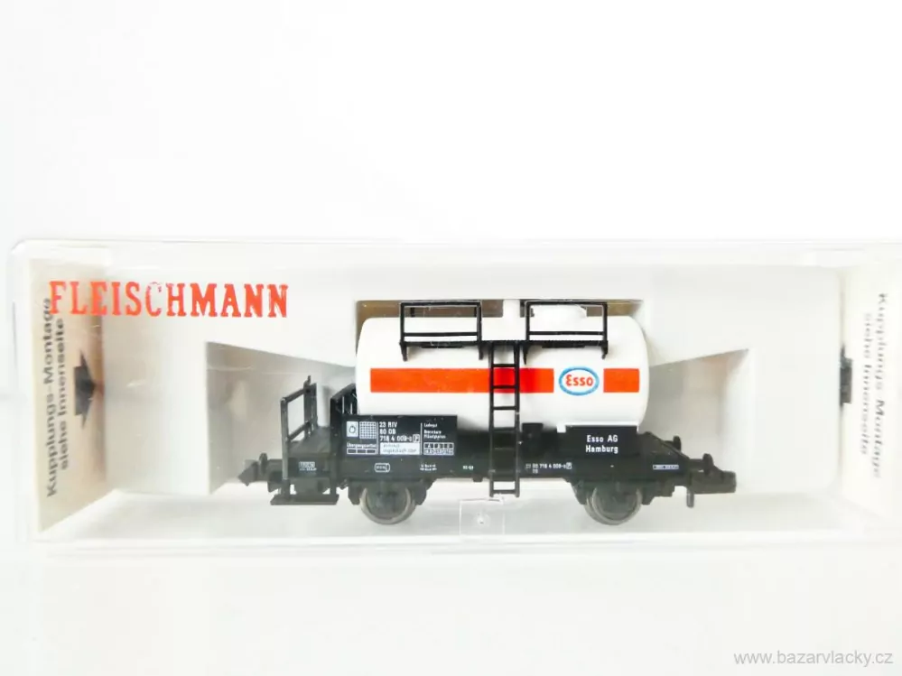 N FLEISCHMANN 8400 Cisternový vůz Esso 21 80 000 2 797-7 [P] DB TOP STAV NEPOUŽITÝ v krabičce