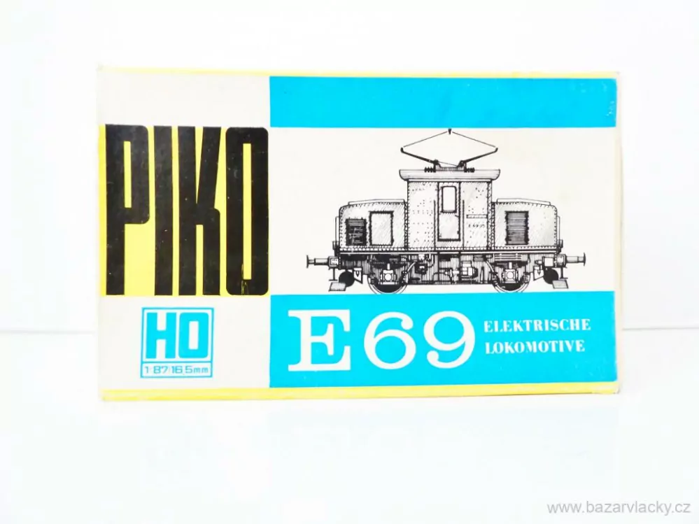 H0 PIKO Elektrická lokomotiva E69 05 DB TOP STAV NEPOUŽITÁ vč. doplňků