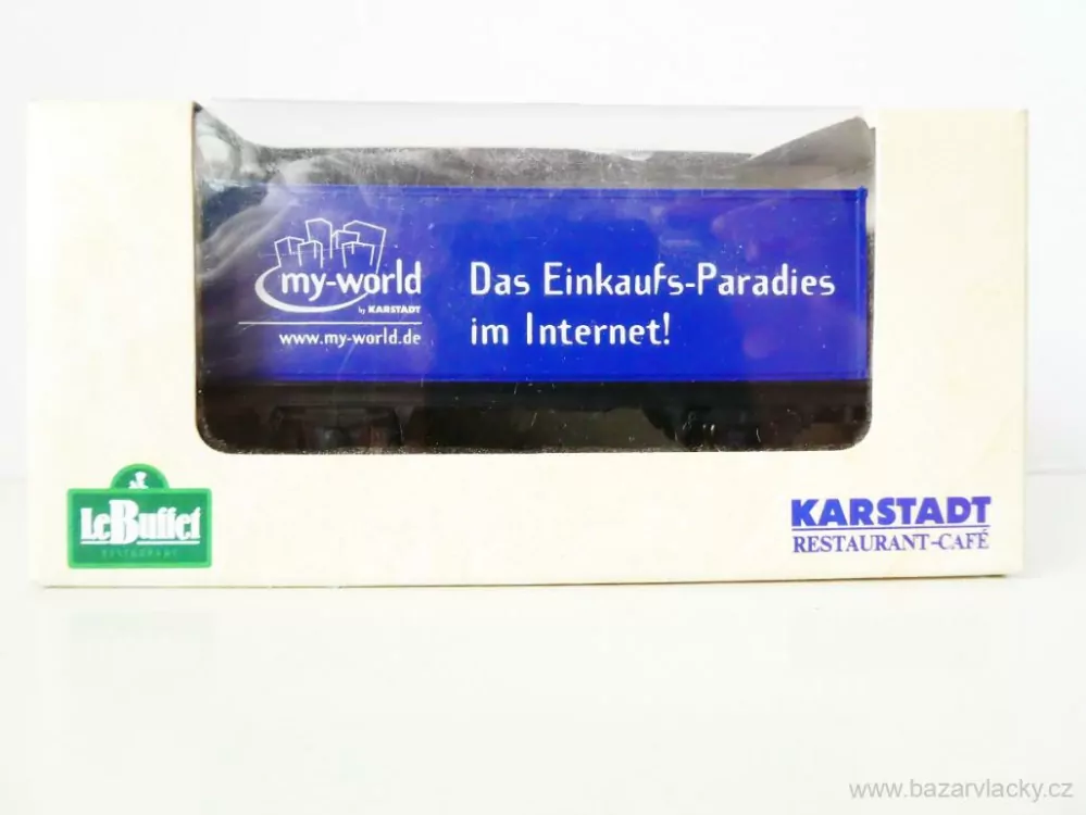 H0 ROCO Nákladní kontejnerový vůz my-world KARSTADT Das Einkaufs-Paradies im Internet! TOP STAV NEPOUŽITÝ v krabičce