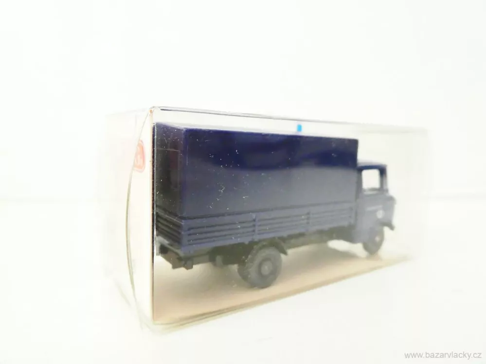 H0 Wiking 69518 Nákladní vůz Mercedes Benz L 408 valník plachta THW NOVÉ V KRABIČCE