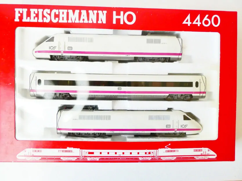 H0 Fleischmann 4460 Elektrická souprava ICE 410 DB TOP STAV NEPOUŽÍVANÁ OSVĚTLENÁ