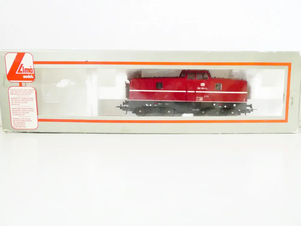 H0 LIMA L201625 Dieselová lokomotiva BR 280 004-3 DB TOP STAV NEPOUŽITÁ v orig. krabičce OSVĚTLENÁ