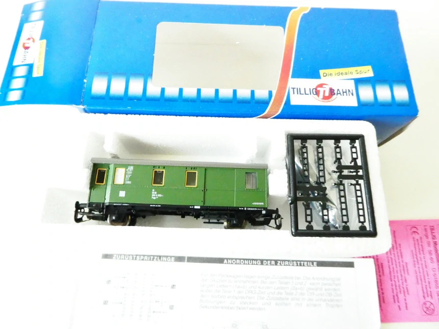 TT TILLIG 13471 Zavazadlový vůz 20 80 950 6 853 - 1 Pwgs DB TOP STAV NOVÝ NEPOUŽITÝ v orig. krabičce s návodem a doplňky