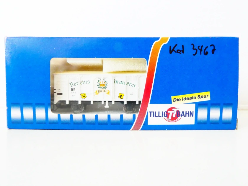 TT TILLIG 14149 Chladírenský pivovarský vůz "Apolda" s brzdařskou plošinou DR - klubový vůz TT-Club 2000 TOP STAV NEPOUŽITÝ v orig. krabičce