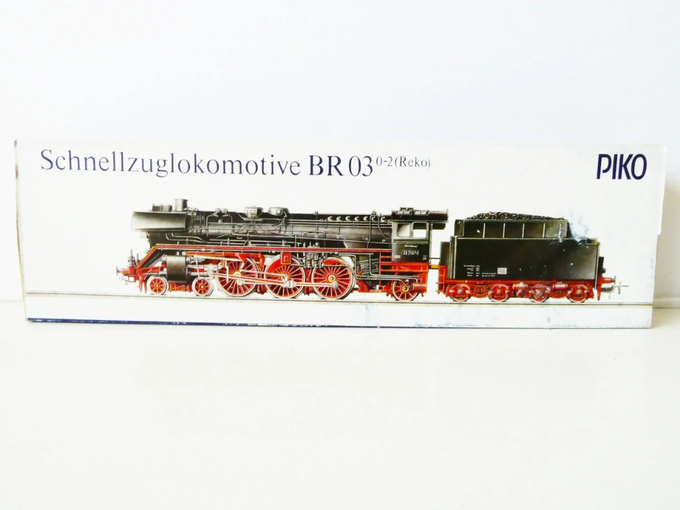 H0 PIKO Parní lokomotiva BR 03 2157-0 DR OSVĚTLENÁ TOP STAV v orig. krabici s doplňky v pytlíčku
