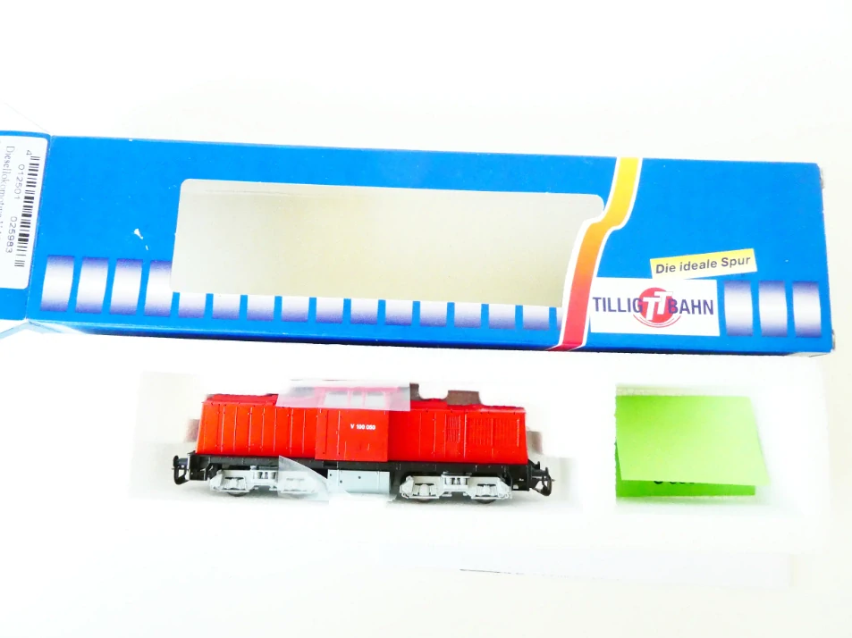 TT TILLIG 02598 Dieselová lokomotiva START V 100 050 OSVĚTLENÁ TOP STAV NEPOUŽITÁ v orig. krabičce s návodem NOVÁ