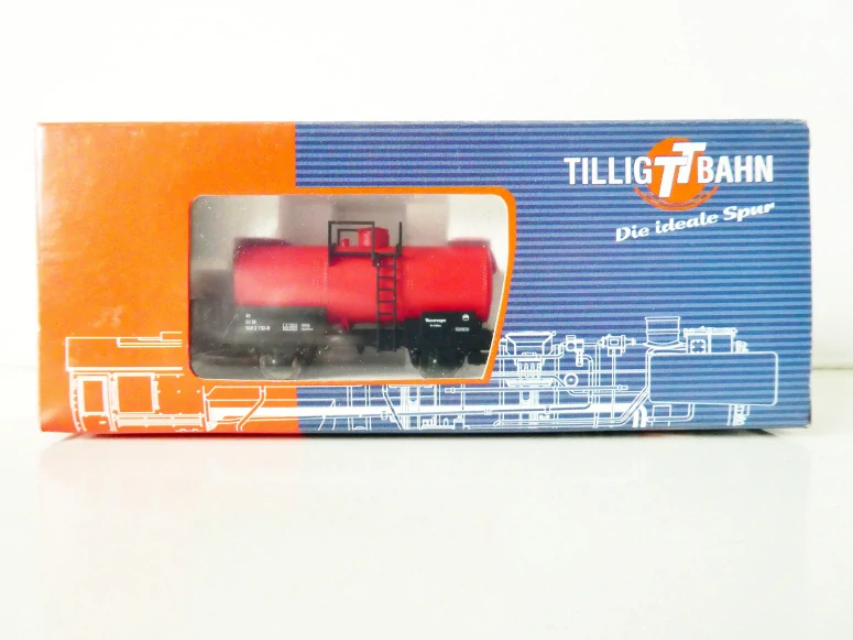 TT TILLIG 500995 Cisternový kotlový vůz červený do požárního vlaku 30 50 949 2 132 - 0 DR TOP STAV NEPOUŽITÝ v orig. krabičce