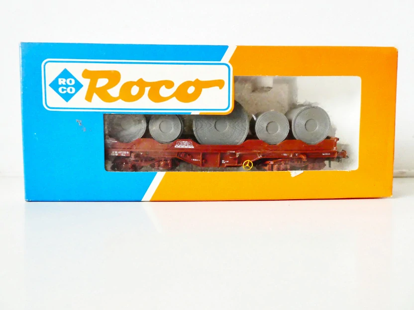 H0 ROCO 46304 Nákladní vůz na přepravu bubnů s ocelovými lany 31 88 4371232-0 PĚKNÝ STAV v orig. krabičce