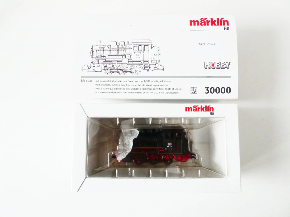 H0 MÄRKLIN 30000 Parní lokomotiva BR 89 010 DB NEPOUŽITÁ v originálním balení včetně průvodního listu NOVÉ