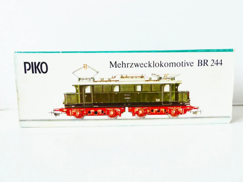 H0 PIKO Elektrická lokomotiva BR 244 068-3 DR TOP STAV NEPOUŽÍVANÁ v originální krabičce s průvodním listem