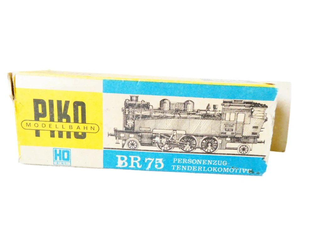 H0 PIKO Parní lokomotiva BR 32 917.ETAT SNCF zelená PĚKNÝ STAV (JEDE, ale vrže, nutno promazat) v krabičce